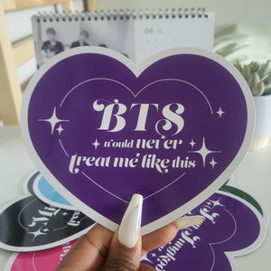 BTS Would Never Treat Me Like This Car Magnets 🧲