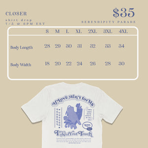 Closer RM Indigo Shirt Design [PREORDER]