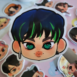 Stray Kids BBY Head 3.25in Vinyl Sticker