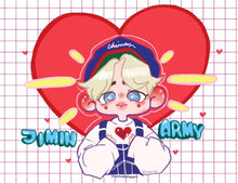 Load image into Gallery viewer, JIMIN 💜 ARMY acrylic keychain