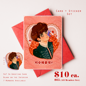 Dreamy Bangtan Shoujo Card + Sticker [INSTOCK}