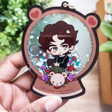 Load image into Gallery viewer, Winter Bear Scenery Shaker Charm + Sticker