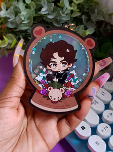 Winter Bear Scenery Shaker Charm + Sticker