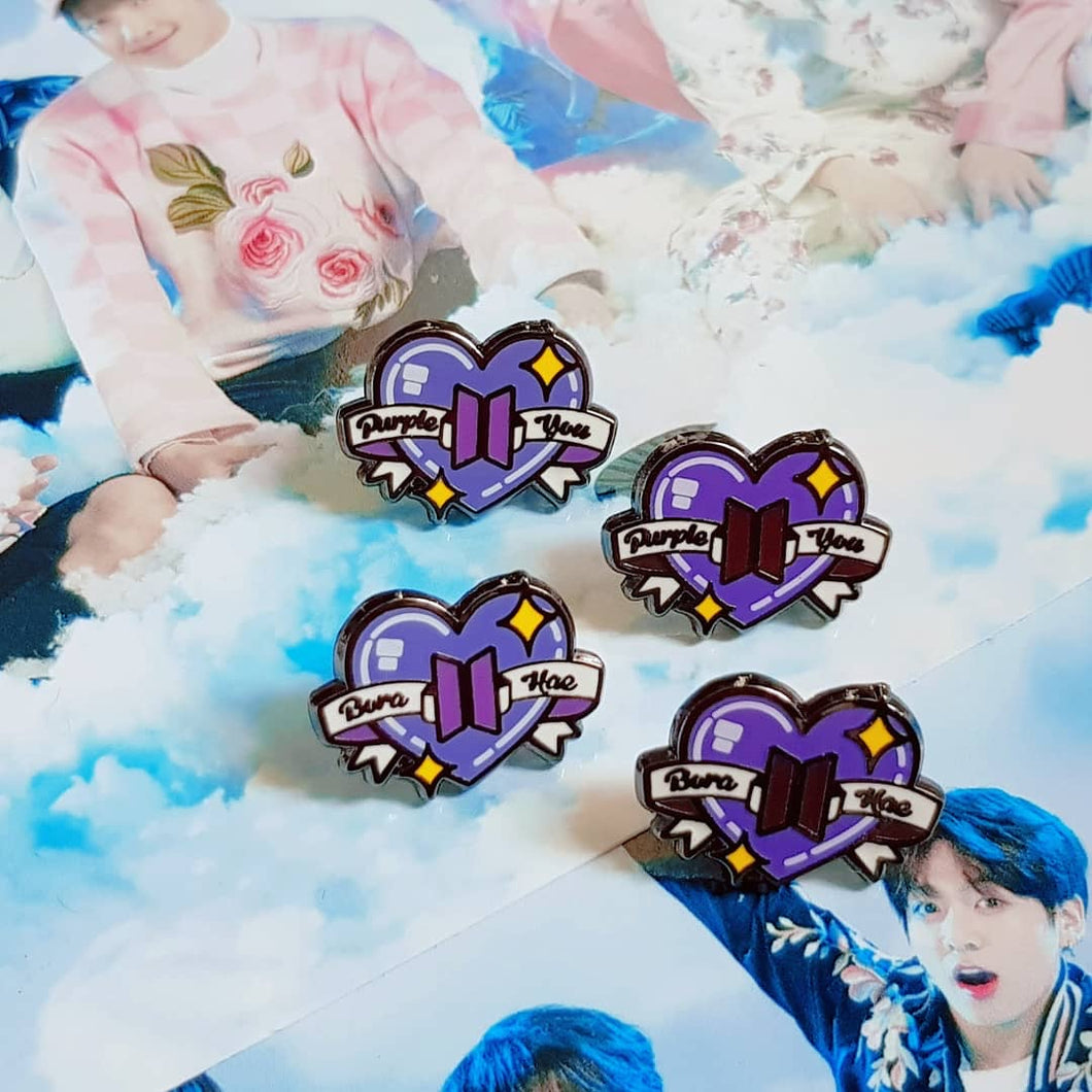 Borahae ♥ Purple you Board filler pins